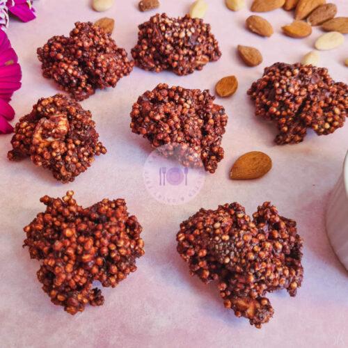 Chocolate-almond-clusters-front-view